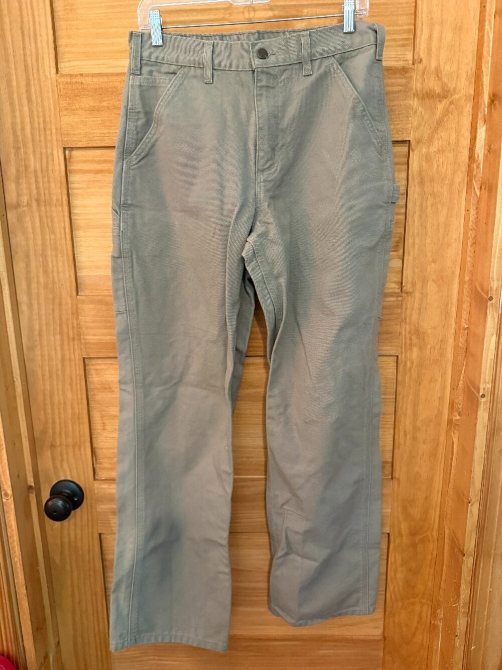 Carhartt B11 Original Fit Desert Washed Duck Dungaree Carpenter Work Pants 30x32